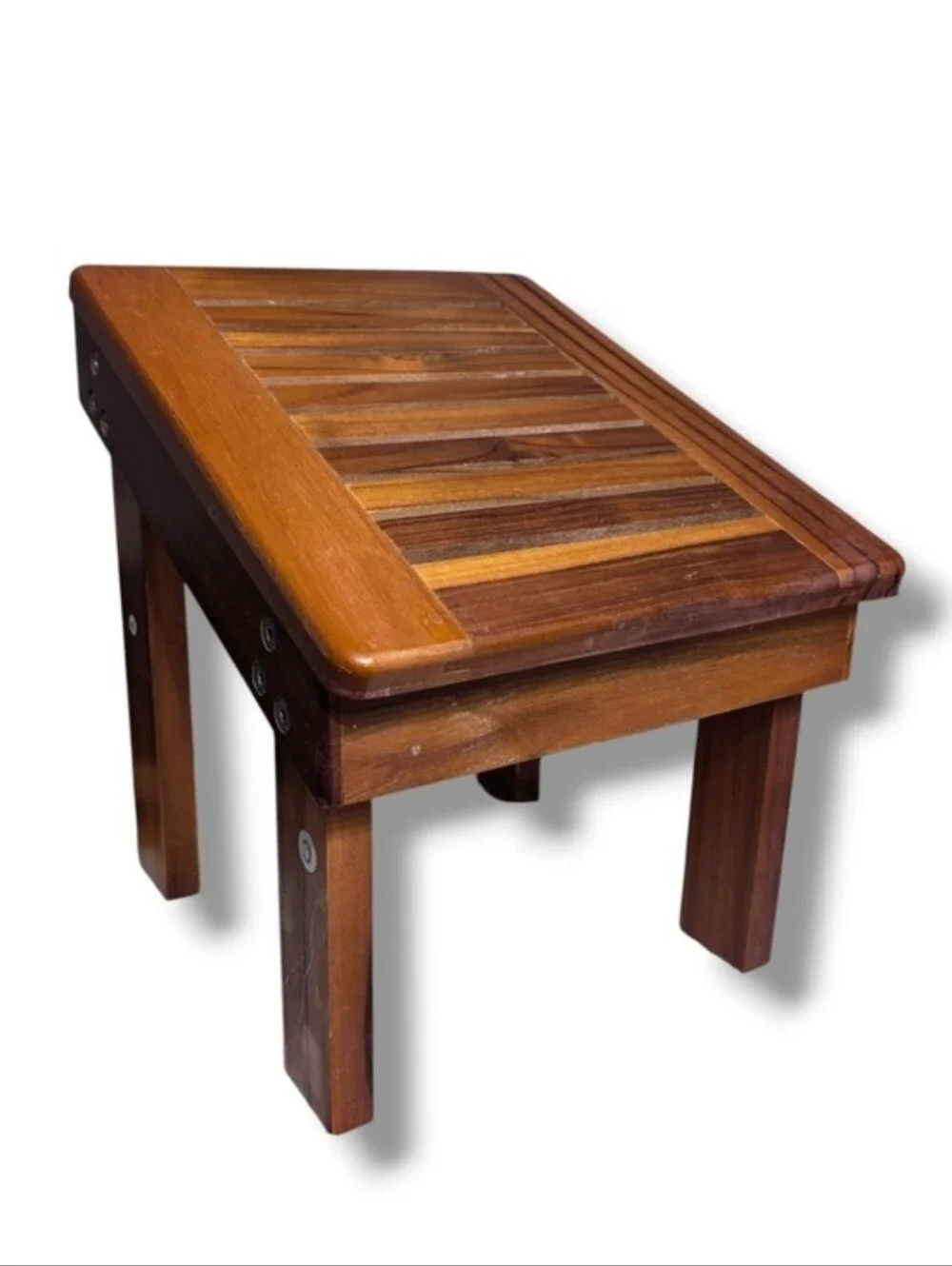 TEAKWOOD 12” Tall Compact Teak Shaving Foot Rest
